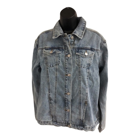 Blue jeans‎ Maternity ‘Mama’ embroidered classic jeans jacket size medium new - Picture 4 of 14